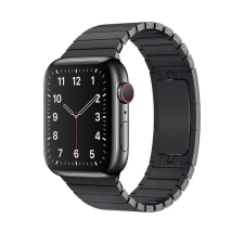 Smartwatcherz Apple Watch Steel Strap Rozsdamentes Acél Szíj - Fekete, 44/45/46/49mm okosóra kellék