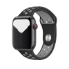 Smartwatcherz Apple Watch Szilikon Sport Szíj - Fekete-Szürke, 44/45/46/49mm, S/M