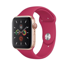 Smartwatcherz Apple Watch Szilikon Szíj - Pomegranate, 40/41/42mm, M/L okosóra kellék