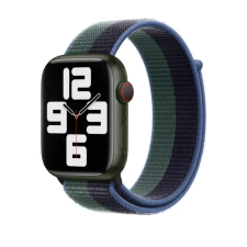 Smartwatcherz Apple Watch Szövet Szíj - Éjfekete - Eukaliptusz, 40/41/42mm okosóra kellék