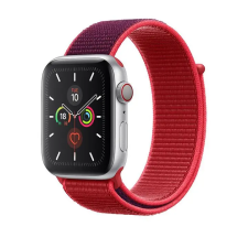 Smartwatcherz Apple Watch Szövet Szíj - Piros - Bordó, 42/44/45/46/49mm okosóra kellék