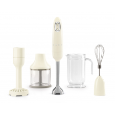 SMEG BOTMIXER SZETT, retro, bézs, tartalma: botmixer, keverőedény, pürésítő feltét, habverő, aprító botmixer