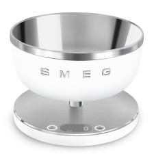 Smeg DIGITÁLIS KONYHAI MÉRLEG, retro, matt fehér konyhai mérleg