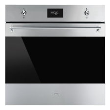SMEG PIROLITIKUS HŐLÉGKEVERÉSES SÜTŐ, Classica design, 60 cm, CS LCD, inox sütő
