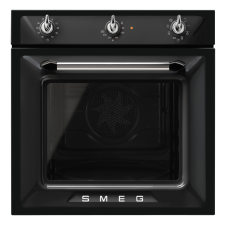 Smeg SMEG LÉGKEVERÉSES SÜTŐ, Victoria design, 60 cm, analóg, fekete sütő