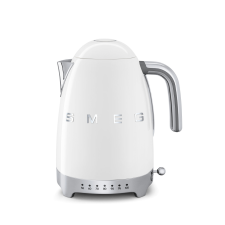 SMEG VÍZFORRALÓ, retro, állítható hőmérséklet, fehér vízforraló és teáskanna