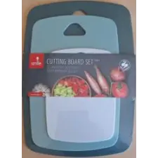 smile MPM Smile vágódeszka készlet, 3db szürke-zöld-bézs (SDB-6) konyhai eszköz