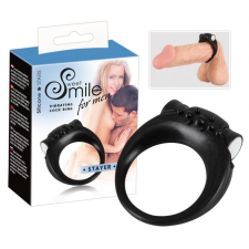  SMILE Stayer - vibrációs péniszgyűrű (fekete) péniszgyűrű