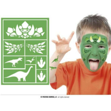 Sminksablon - dinoszaurusz csillámtetoválás