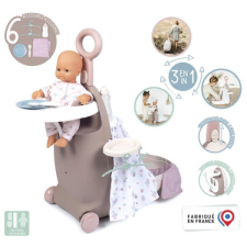 Smoby Baby Nurse: 3 az1-ben babacenter húzós bőröndben játékbaba felszerelés