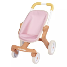 Smoby Baby Nurse: Bolygó kerekes babakocsi- rózsaszín játék babakocsi