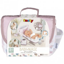 Smoby Baby nurse: pelenkázó táska kiegészítőkkel, 8 részes - pasztell pelenkázótáska