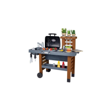 Smoby Játék kerti grillkocsi mosogatóval (312004) konyhakészlet