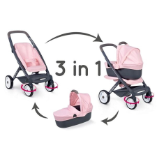 Smoby Maxi Cosi kombinált játék babakocsi, világos rózsaszín játék babakocsi