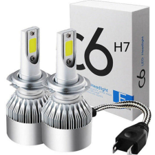 Snhl C6 LED autó fényszóró izzó pár H7 foglalattal - hidegfehér autó izzó, izzókészlet