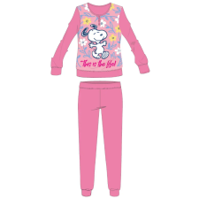 Snoopy Snoopy hosszú vékony pamut gyerek pizsama - jersey pizsama - rózsaszín - 110 gyerek hálóing, pizsama
