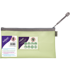 Snopake EVA Pastel Mesh cipzárral HC, DL, pasztell zöld mappa