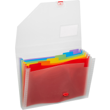 Snopake Rainbow A4-es, 6 rekesz mappa