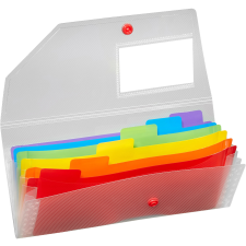 Snopake Rainbow DL, 6 rekeszes mappa