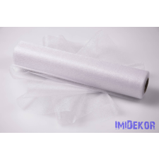 Snow Organza 23,5cm x 10m dekorációs anyag - Fehér dekorációs kellék