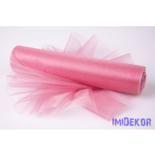 Snow Organza 23,5cm x 10m dekorációs anyag - Őszi Rózsaszín dekorációs kellék