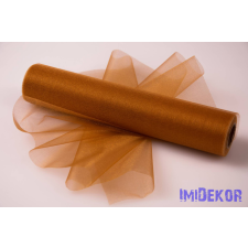  Snow Organza 23,5cm x 10m dekorációs anyag - Sötét Arany dekorációs kellék