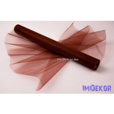  Snow Organza 47cm x 10m dekorációs anyag - Sötétbarna dekorációs kellék