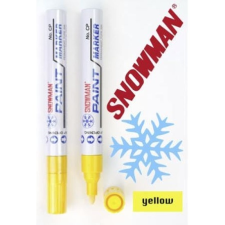 Snowman CP750/CP12 lakkmarker sárga kerek hegy WP-12/14 filctoll, marker