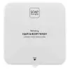  Soap-In-A-Box fényes fehér tusfürdő és sampon adagoló, előlap