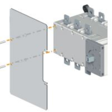 Socomec Érintésvédelmi lap felülre,alulra 3P 15093012 villanyszerelés