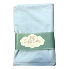 Soffi Baby takaró pamut dupla kék 80x100cm babaágynemű, babapléd