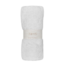 Soffi Baby takaró plüss dupla fehér 75x100cm babaágynemű, babapléd