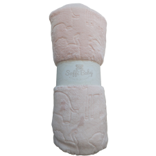  Soffi Baby takaró plüss dupla Rózsaszín Zoo 75x100cm babaágynemű, babapléd