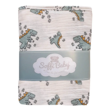 Soffi Soffi Baby takaró muszlin dupla dínós 70x90cm babaágynemű, babapléd