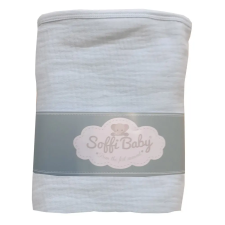 Soffi Soffi Baby takaró muszlin dupla világoskék 70x90cm babaágynemű, babapléd