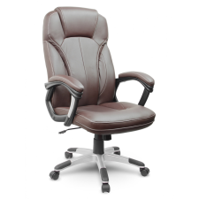 SOFOTEL Fotel biurowy skórzany Sofotel EG-222 brązowy forgószék