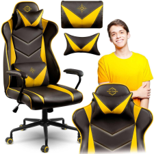 SOFOTEL Gamer szék Blitzcrank , ergonomikus , dönthető , eco bőr , sárga-fekete - Sofotel forgószék