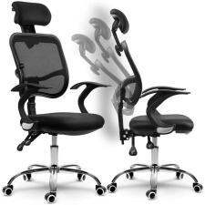SOFOTEL Ryga micro-hálós ergonomikus irodai forgószék - fekete forgószék