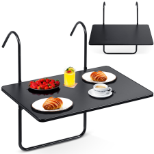 SOFOTEL Stabil erkélyasztal 60x43cm összecsukható kanapé so-982 fekete kerti bútor