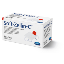 Soft-Zellin C alkoholos törlő 60x30mm - 100 db gyógyászati segédeszköz