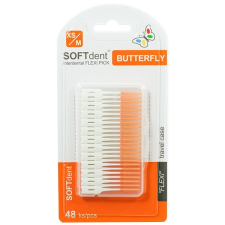 SOFTdent Butterfly FLEXI PICK, 48 db több szín fogápoló eszköz