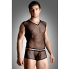 Softline Net Set - erotikus férfi felső és alsó (fekete)