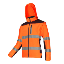 Softshell figyelmeztet. levehető karokkal, pom., "2xl", ce, lahti láthatósági ruházat