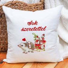 Sok szeretettel bögre - Mikulás párna sünivel bögrék, csészék