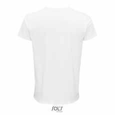 SOL'S CRUSADER férfi környakas rövid ujjú póló organikus pamutból SO03582, White-M
