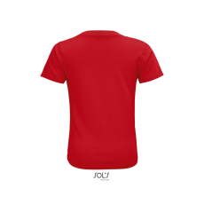 SOL'S CRUSADER KIDS környakas rövid ujjú pamut gyerek póló SO03580, Red-8A