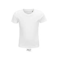 SOL'S CRUSADER KIDS környakas rövid ujjú pamut gyerek póló SO03580, White-4A