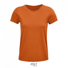 SOL&#039;S CRUSADER organikus pamutból készült Női rövid ujjú póló SO03581, Orange-S női póló