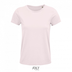 SOL'S CRUSADER organikus pamutból készült Női rövid ujjú póló SO03581, Pale Pink-XL