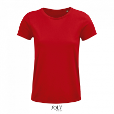 SOL&#039;S CRUSADER organikus pamutból készült Női rövid ujjú póló SO03581, Red-2XL női póló